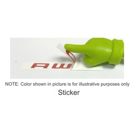 AWD Emblem Overlay Decal Sticker - 2011-2017 Durango - (Color: Silver)