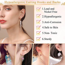 2000 Pieces Gold & Silver Hypoallergenic DIY Earring Making Kit – Includes Jump Rings & Clear Rubber Earring Backs for Jewelry Crafting