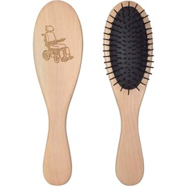 'Electric Wheelchair' Wooden Hairbrush (HA00048938)