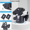 Low Profile Ball Head 36mm Stability Panoramic Tripod Head 360