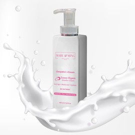 Maru & Ming- Crema de ducha de lujo orgánica con leche de cabra, arroz y miel de manuka Cleopatra's Dream, 27 oz