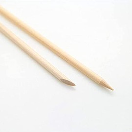 Beauties Factory 100 pcs Nail Art Wooden Cuticle Pusher Sticks, Disposable Dual Ended Wood Cuticle Pusher Remover Manicure Dried Skin Removal Tool