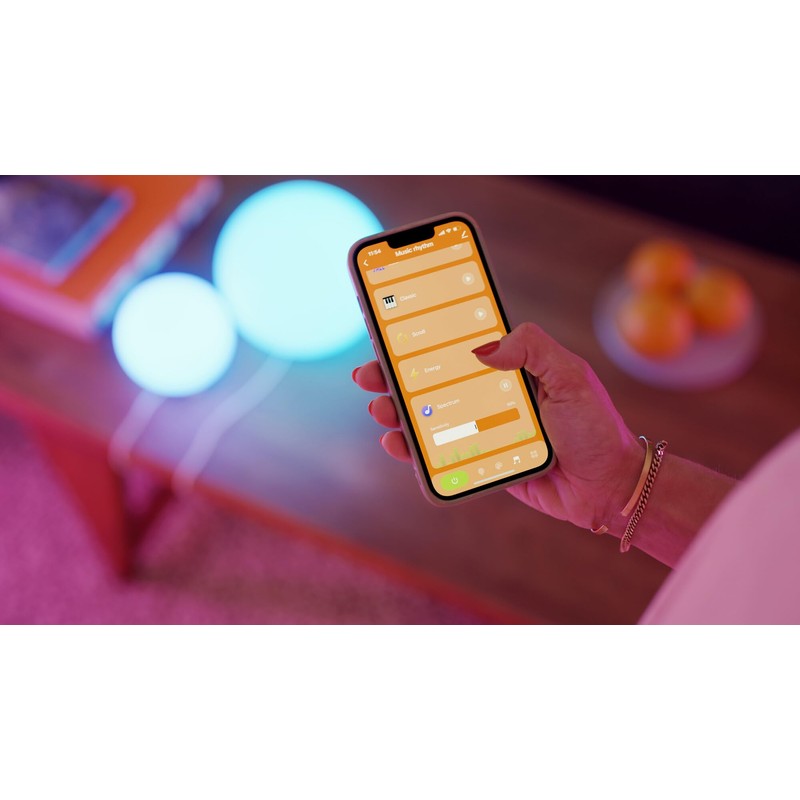 OSRAM Smart+ WiFi Ball Light Mood & Table Lamp, Black,