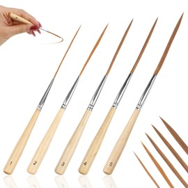 10Pcs Long Liner Brushes, Scroll Pinstriping Brush, Detail Paint Brushes
