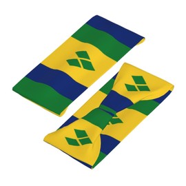 Flag of St. Vincent & The Grenadines Sports Sweatband Head Bands for Women Men - Moisture-Wicking Non-Slip Headband for Running Yoga Workout Fitness and Gym