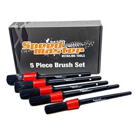 Speed Master 5-Piece Brush Set | Ergonomic Detailing Tools | Premium Milling Fiber Bristles for Cleaning & Detailing | Includes 5 Brush Sizes | DSM-BRUSH10 | 5 Brushes