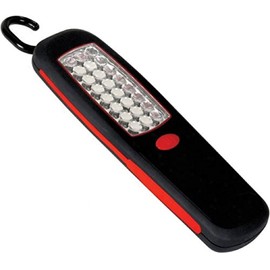 Goobay 30451 Taschenlampe Magnetische Befestigung Taschenlampe Schwarz, Rot LED - Taschenlampen (Magnetische Befestigung Taschenlampe, Schwarz, Rot, ABS Synthetik, 24 Lampen, LED, AA)