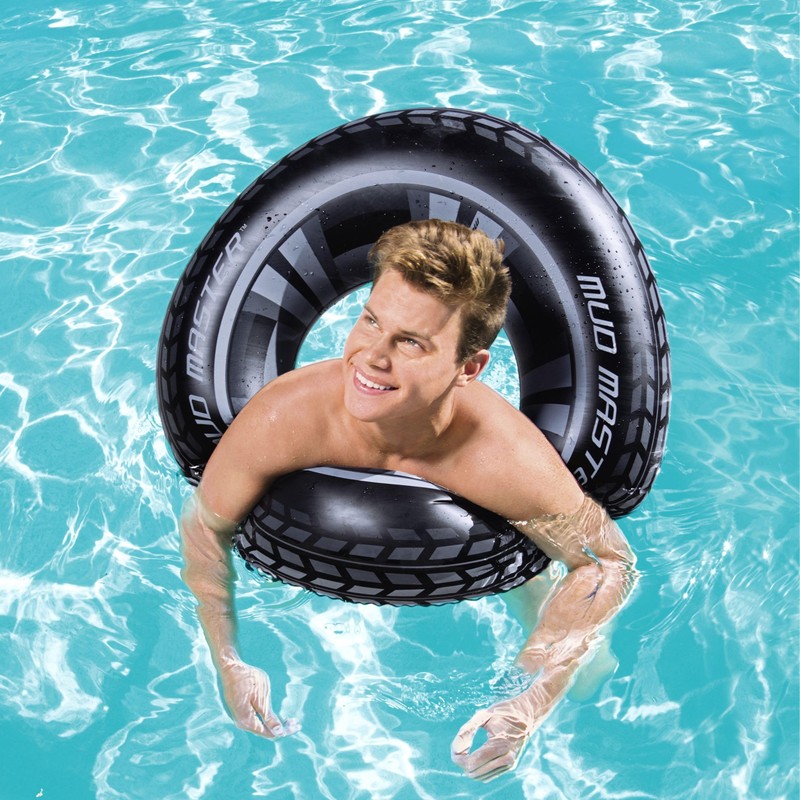 Bestway Mud Master Swim Ring, Inflatable Swimming Float Rung, Pool