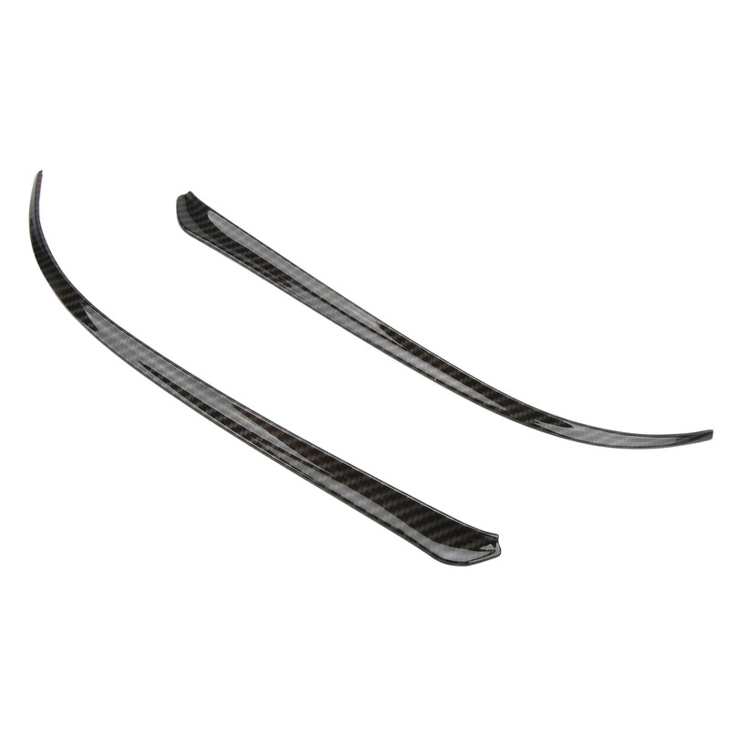 2pcs Side Rearview Mirror Trim ABS Carbon Fiber Color Wing