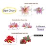 3 PCS Pink Flower Hair Clips Hawaiian Orchid Hairpin Bohemia