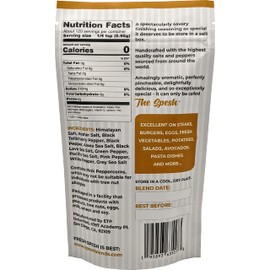 The Spesh - Gourmet Salt and Pepper Finishing Seasoning Blend 4oz - Handcrafted Mix of 12 Salts and Peppers. Perfect on Grass-Fed Steaks, Seasonal Vegetables, Italian Pasta Dishes, in BBQ's, Rubs, and Much More...