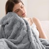 Bedsure Fleece Throw Blanket for Sofa - Soft Cosy Checkered