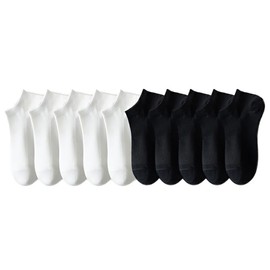 [CARAMELLA] Socks for Women's: 8.7 - 9.4 inches (22 - 24 cm), Men's: 9.4 - 10 Pairs Set, Mesh Socks, Women's, Socks, Non-stuffy, Casual, Cute, Stylish, Anti-Slip, Deodorizing Socks, 62.3% Cotton