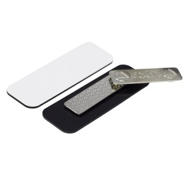 Name Tag/Badge Blanks - 25 Pack - White 1" X 3", Round Corners, Magnetic Backing. Durable Plastic DIY Engravable Magnetic Name Tag Kit for Office School Supplies