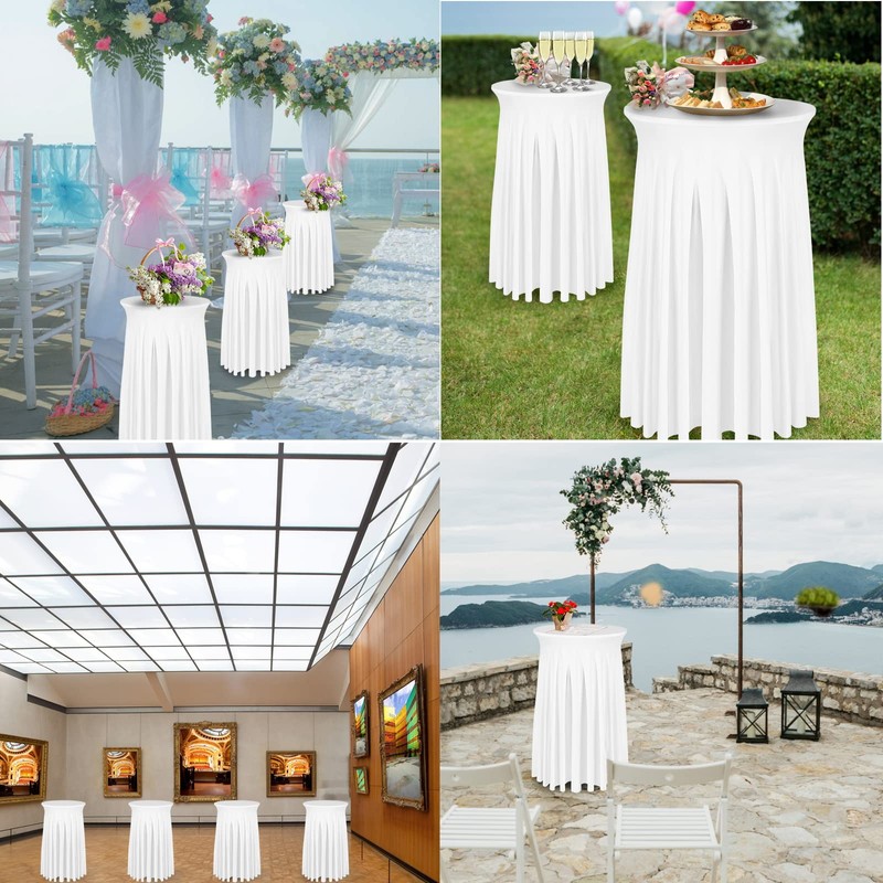 BDDC Cocktail Table Covers - 2 Pack 32"x 43" White