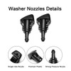 Front Windshield Washer Nozzles Kit for Dodge, Jeep, Ram -
