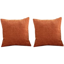 RESFNSE Burnt Orange Pillow Covers 18X18 Inch Set of 2 Modern Farmhouse Rustic Decorative Throw Pillow Cover Square Cushion Case