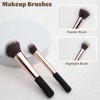 Makeup Brushes Set - 2PCS - Loose Powder & Highlight