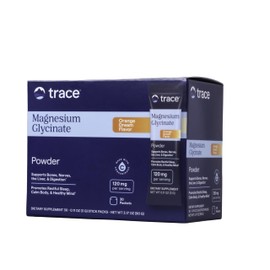 Trace Minerals Glicinato de Magnesio en polvo 30 sobres 3 g (0,11 oz) cada uno Suplemento de magnesio para ayudar a patrones de sueño saludables y relajación (30 Sobres, Sueño de naranja)