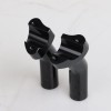 Unbranded Black 4.5" Pullback Handlebar Risers For Harley Softail Dyna