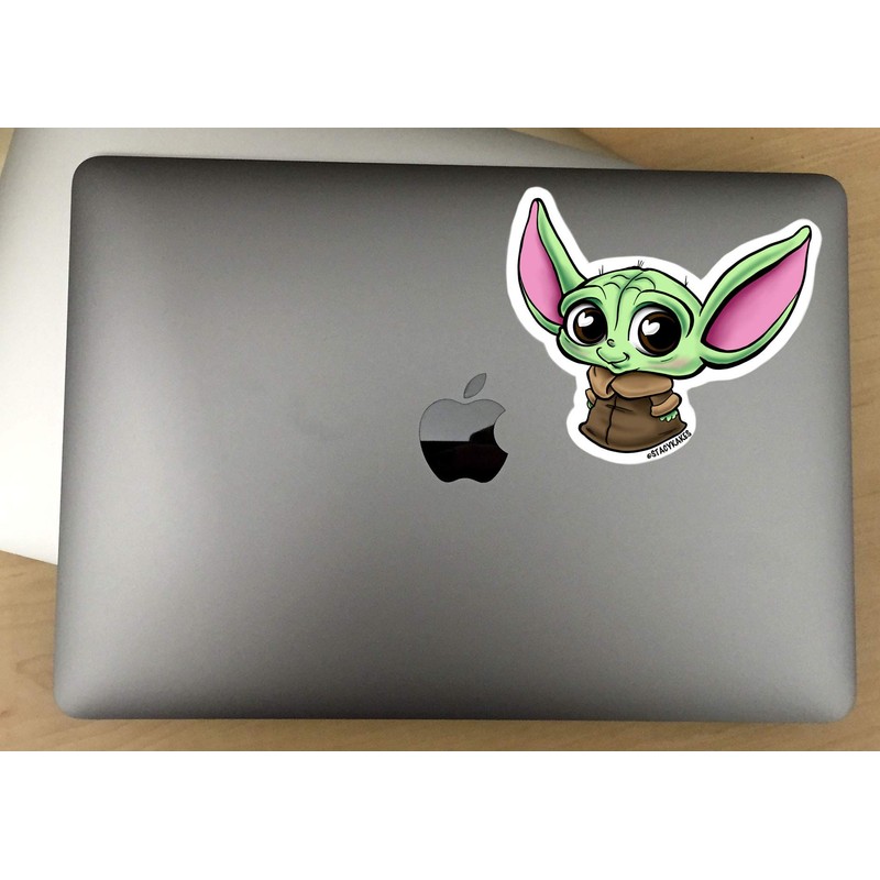 Baby Yoda Decal - for Cars, Laptops, and More! -