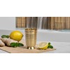 HANDTECHINDIA Pure Brass Glass Tumbler 250 ML with Beautiful Design,