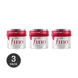 FINO Premium Deep Penetration Hair Mask Treatment - 8.11 oz *3 Triple Pack /8.11 oz  One Pack/ Refill 24.69 oz Packaging May Vary Care Shampoo Moisturizer Glossy Haircare Moisturize Repair - Specification: 3 Packs