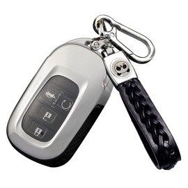 [ZANEKO] N-BOX N-BOX Custom JF5 JF6 Key Case Civic Vezel Key Cover Fits Honda New Step Wagon ZR-V Key Shell, Silver