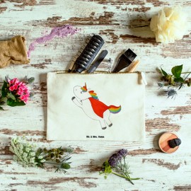 Mr. & Mrs. Panda Make-up bag unicorn super, White, Hand Drawn