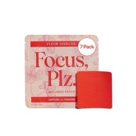 Fleur Marché Foco De Fleur Marche, Plz. Parche Botánico - Parche De Enfoque Que Estimula El Cerebro Con Cafeína, Melena De León Y Otros Nootrópicos...