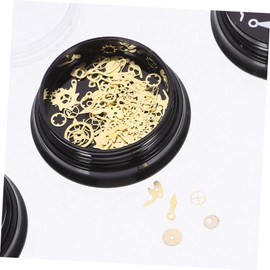 Operitacx Steampunk Silver Cogs Metal Gear Box Fillers Craft Accessories for Diy Jewelry and Charms