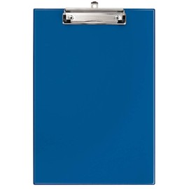 VELOFLEX 4814050 Clipboard A4 PVC with Special Clamp and Loop for Hanging Clear Pocket – Blue