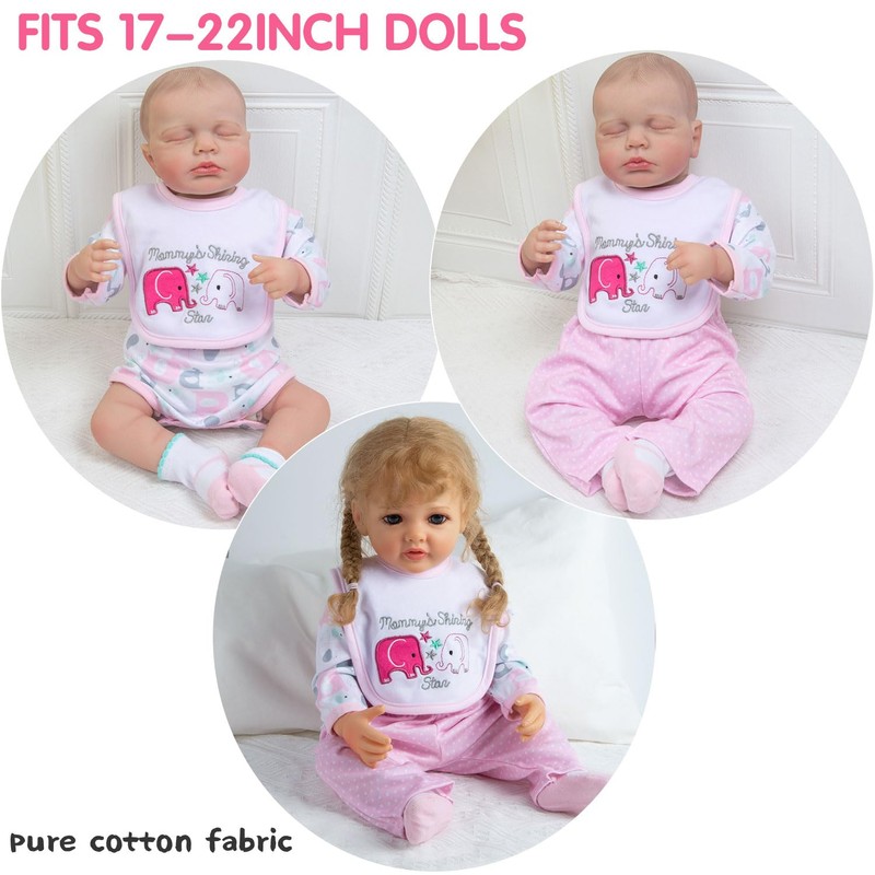 Baby Doll Carrier and Accessories Set for 17-22 Inch Kids