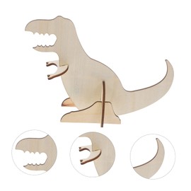 Operitacx Wooden Dinosaur Toys Puzzle Kit 2pcs Boys and Girls 3D Puzzles Build Your Own Dinosaur Model Artistic DIY Project