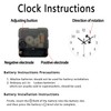 Constantplanet Blue Coastal Wall Clocks Battery Operated 16 Inch Glass