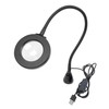 GALLUNOPTIMAL Magnetic Magnifying Lamp with LED Ring Light & Gooseneck