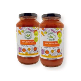 Hidden Foods Slow Cooked Marinara Sauce with Natural Vegetables, 24 oz. Jar, Low Carb and Low Sodium, No Sugar Added, Thick and Delicious Flavor for Pasta, Pizza, and Recipes