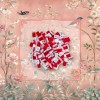 American Mahjong Set 160PCS 32mm 4-Layer Engraved Acrylic Red White