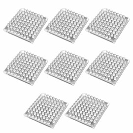 8 PCS Transparent Spiked Caster Cups Square Spiked Carpet Protectors Spiked Furniture Cup for Tables,Sofas,Chairs Other Furniture Pads