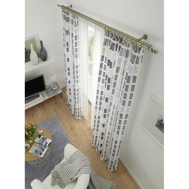 Gardinia Combination Support 2-Track Open for Diameter 19 mm Champagne