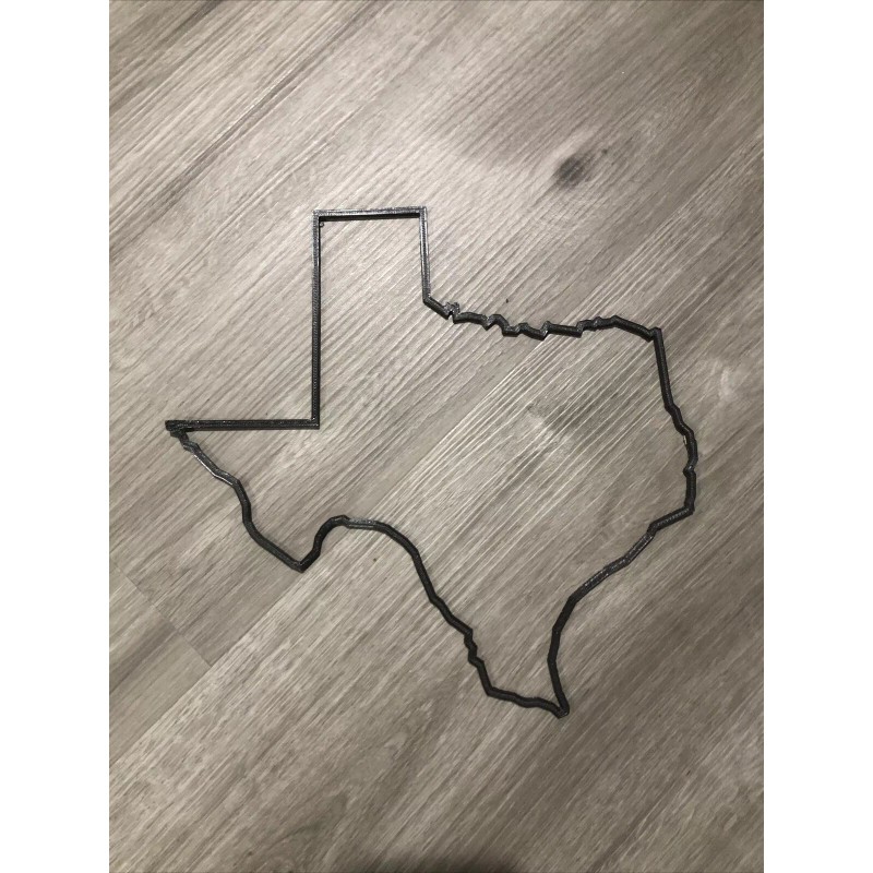 3D Printed US PHOTO MAP - TEXAS FRAME . 3D