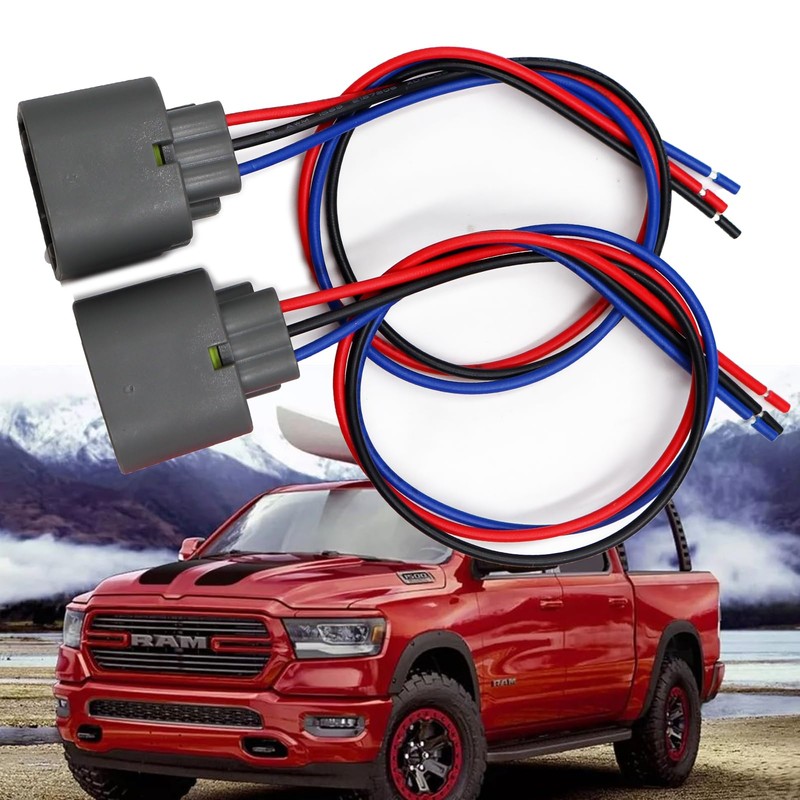 LIZAPUS 2PCS 3-Way Front Turn Signal Light Connector Compatible with