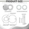 3pc Peephole Cover, Door Viewer Cover with Double-Sided Self-Adhesive Tape