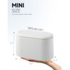 MONGTINGLU Mini Trash Can with Lid Removable Small Garbage Can,