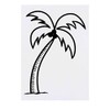 'Palm Tree' Temporary Tattoo - Water Resistant, Skin-Safe, Non-Toxic Transfer