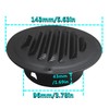 4 Inch Black Stainless Steel Air Vents, JSIXASO Louvered Grille
