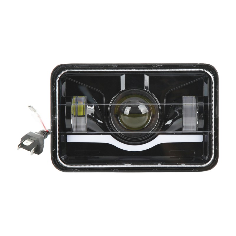 Truck Front Square LED Headlight with High Low Beam DRL