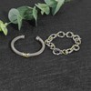 Aprilery 2 Pcs Cuff Bracelet for Women Wire Cable Bracelet