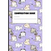 Cute Cat Kitten Wide Ruled Composition Book