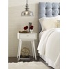 Elle Decor Rory Mid-Century Side Table, Modern Accent Bedside Nightstand,